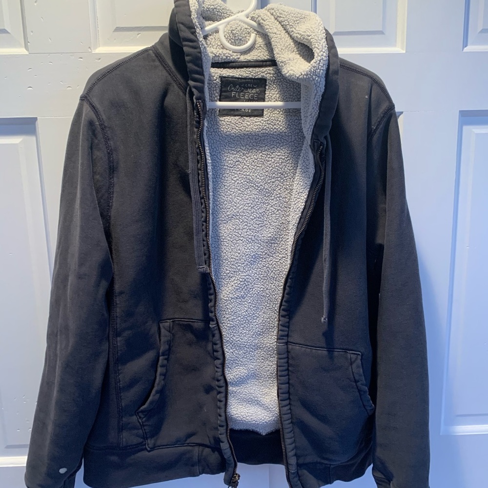 JCrew Zip Fleece Hoodie